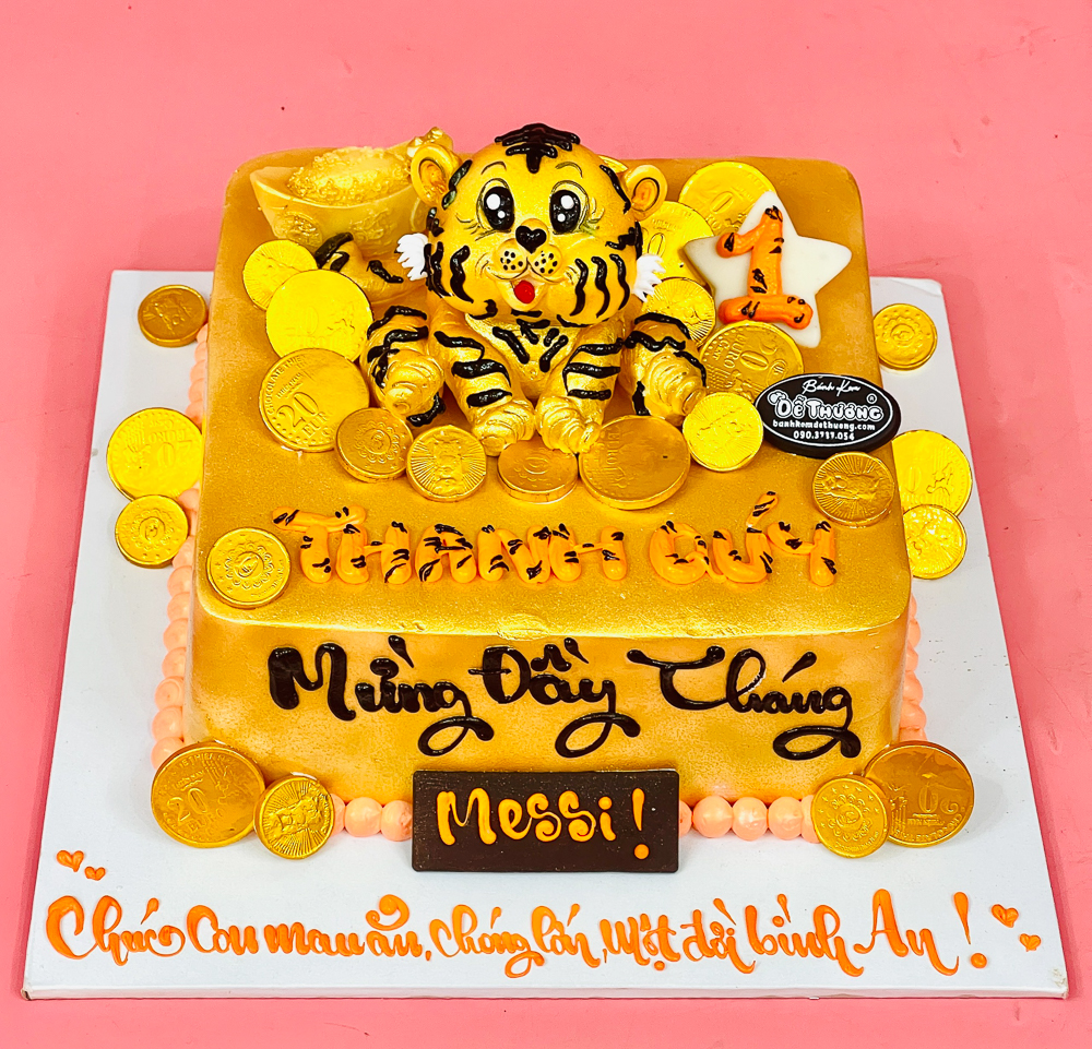 Bánh sinh nhật hình con hổ tuổi dần đẹp cực ngầu độc đáo 9508 - Bánh sinh  nhật, kỷ niệm