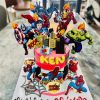 bánh kem dễ thương siêu nhân anh hùng chí kiên ken bé trai banh-sieu-nhan-chi-kien-2