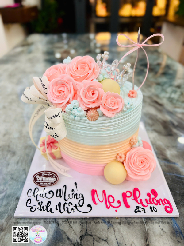 Bánh Kem Dễ Thương Top 1 Ngon Đỉnh Độc Đẹp Lạ Nhất Việt Nam banh-vuong-niem-hoa-me-phuong-3