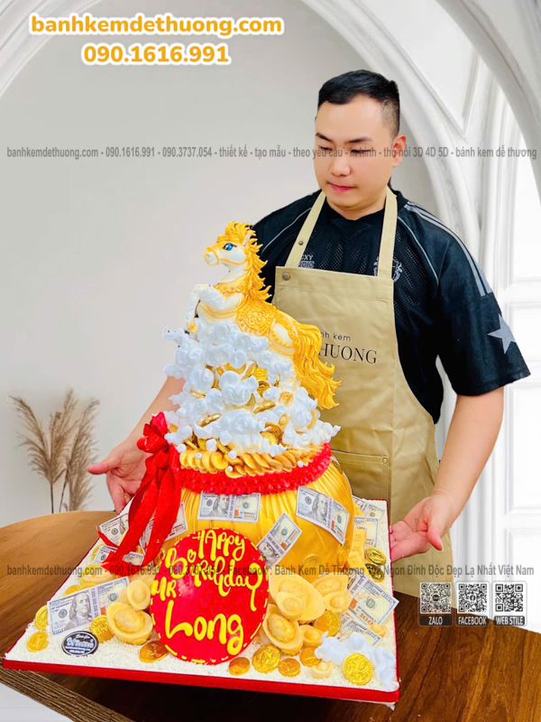 banh-kem-con-ngua-vang-3d-long-