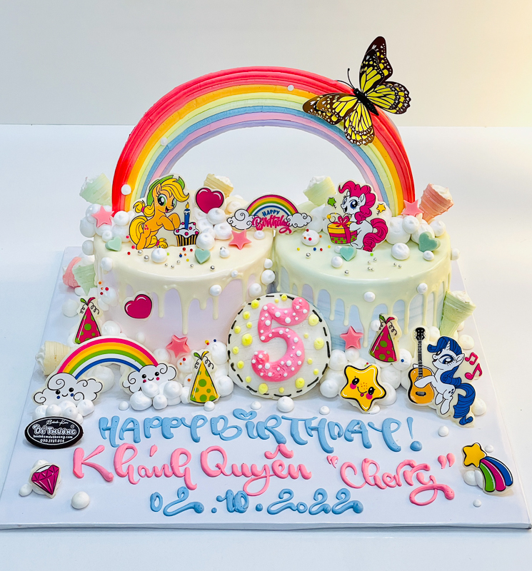 16 mẫu bánh sinh nhật ngựa pony đáng yêu