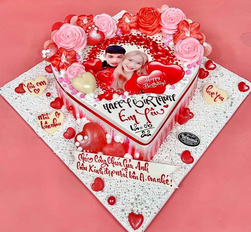 ✓BTNY8 - Bánh sinh nhật Love you hình trái tim sz20 - Tokyo Gâteaux - Đặt  lấy ngay tại Hà Nội