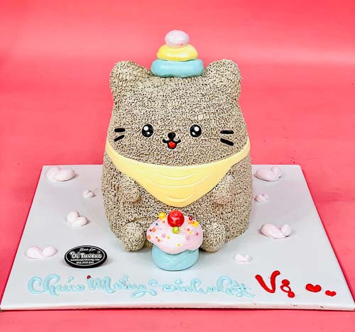 Bánh kem sinh nhật tạo hình 3d con mèo tuổi mẹo đẹp sang trọng tặng nam |  Bánh Kem Ngộ Nghĩnh