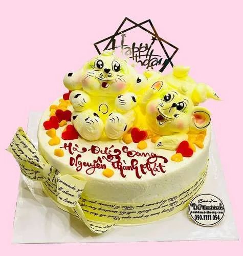 bánh kem bắp phô mai thú nổi mini