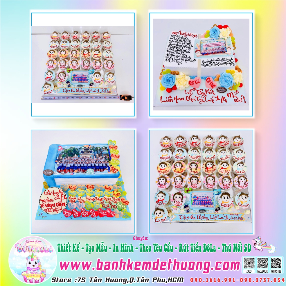 bánh sinh nhật ly cup cake dễ thương