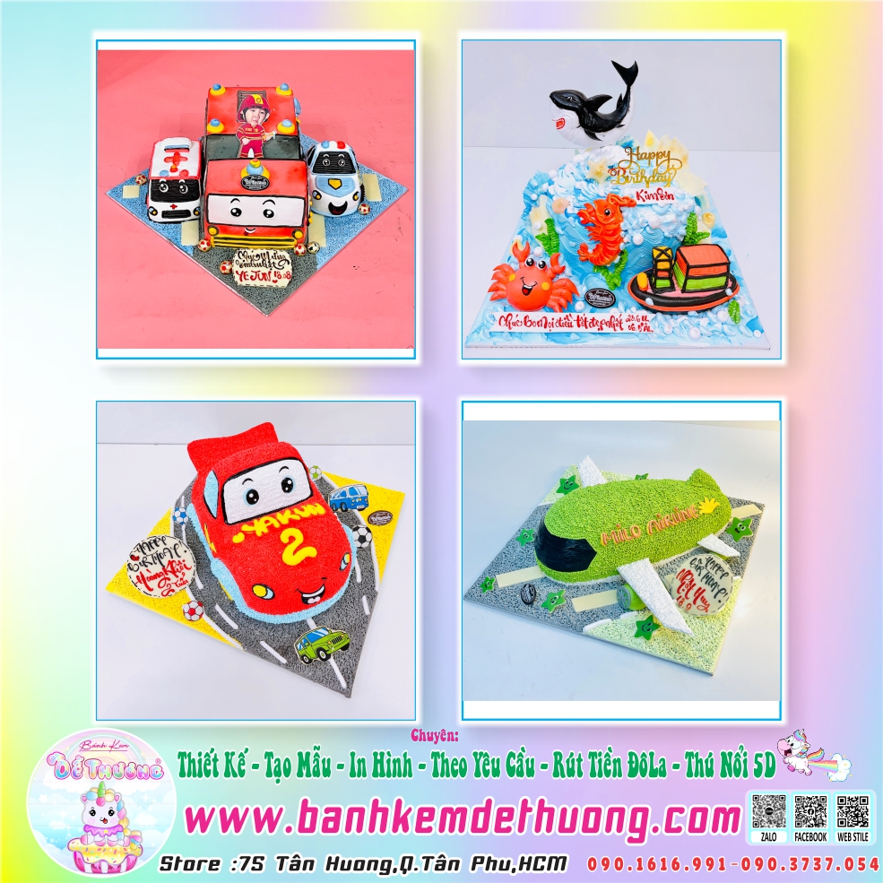 bánh sinh nhật máy bay dễ thương