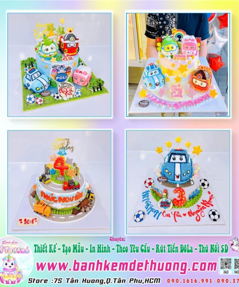 bánh kem dễ thương thiết kế tạo mẫu hoạt hình đội xe cứu hộ paw dễ thương