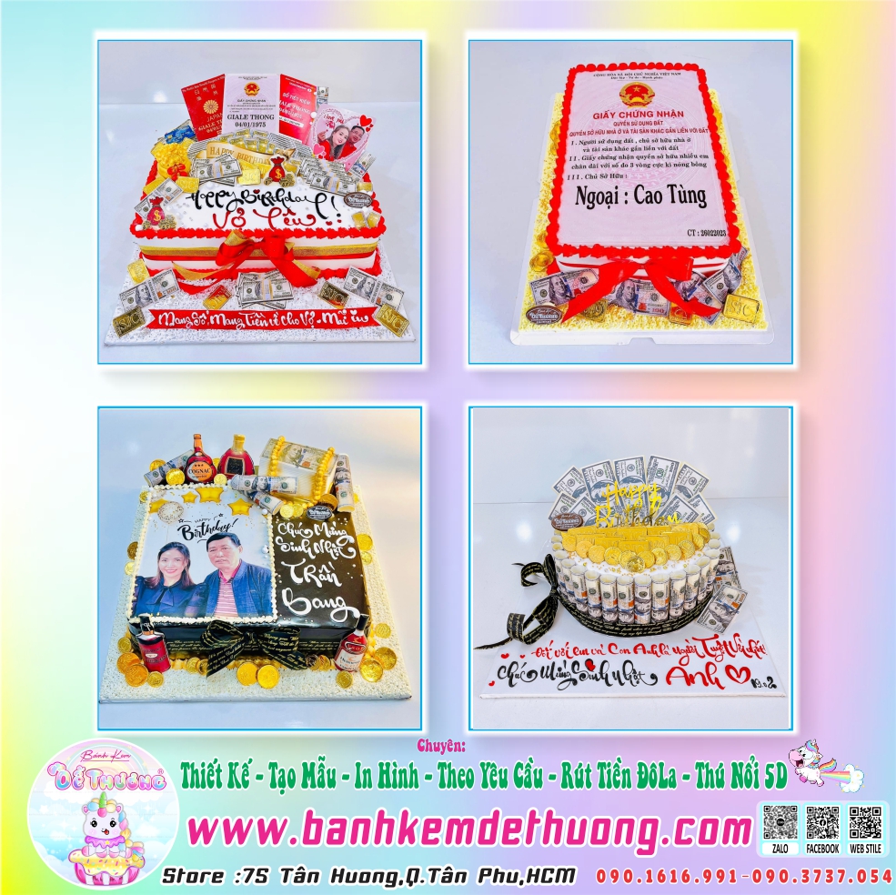 bánh sinh nhật tặng ba dễ thương
