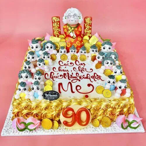 bánh kem mừng thọ ông bà